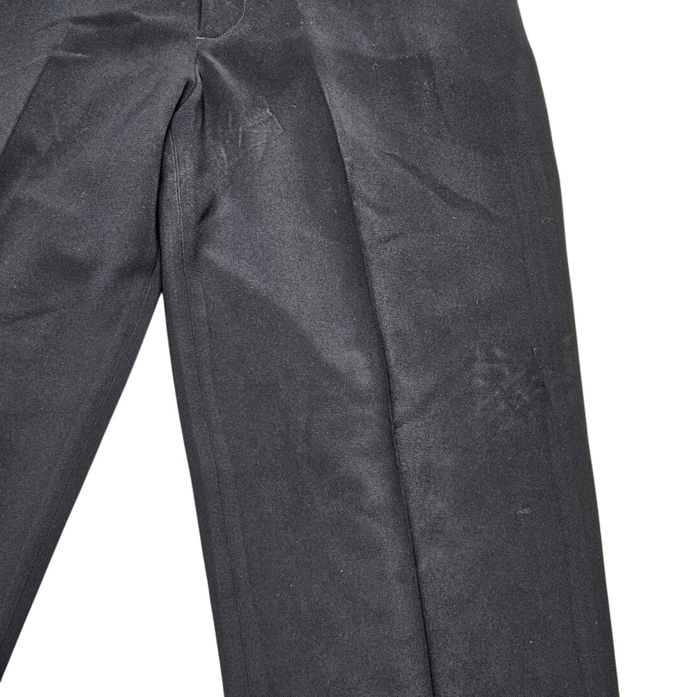 Carmel Zhao USA VTG Black High Waisted Straight Leg Tailored Dress Pants Size 32 - Picture 13 of 14